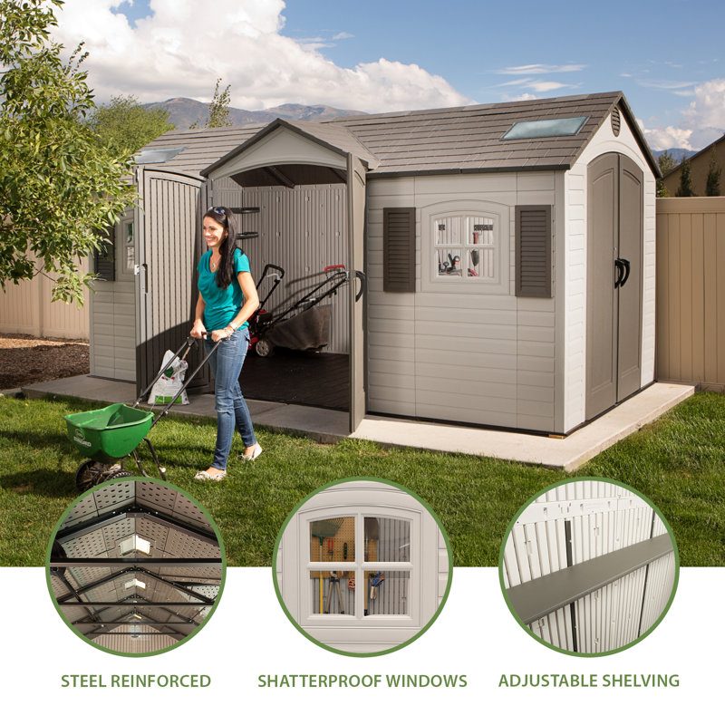 Lifetime 15 Ft. x 8 Ft. High-Density Polyethylene (Plastic